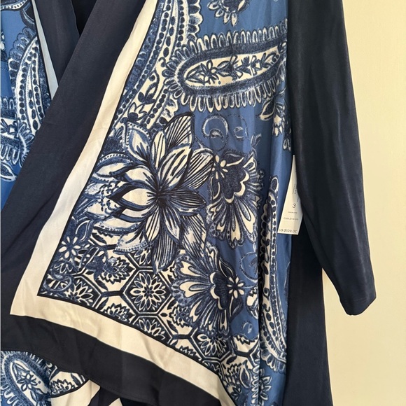 Chico's Travelers scarf front Cardigan women’s 16/18 nwt - Picture 3 of 8